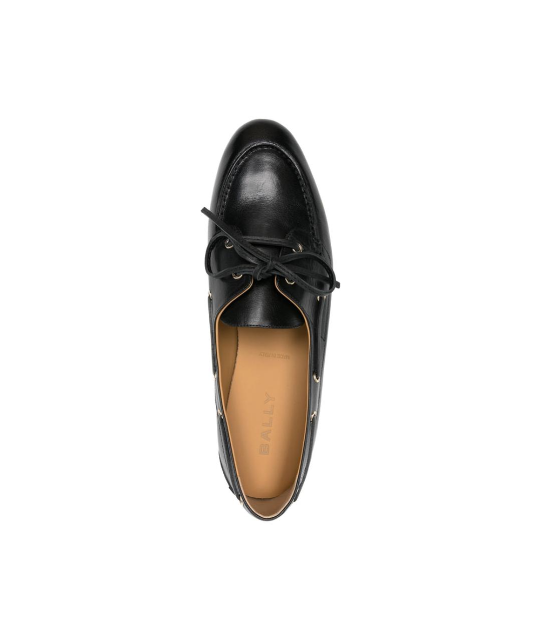 BALLY Черные кожаные лоферы, фото 4