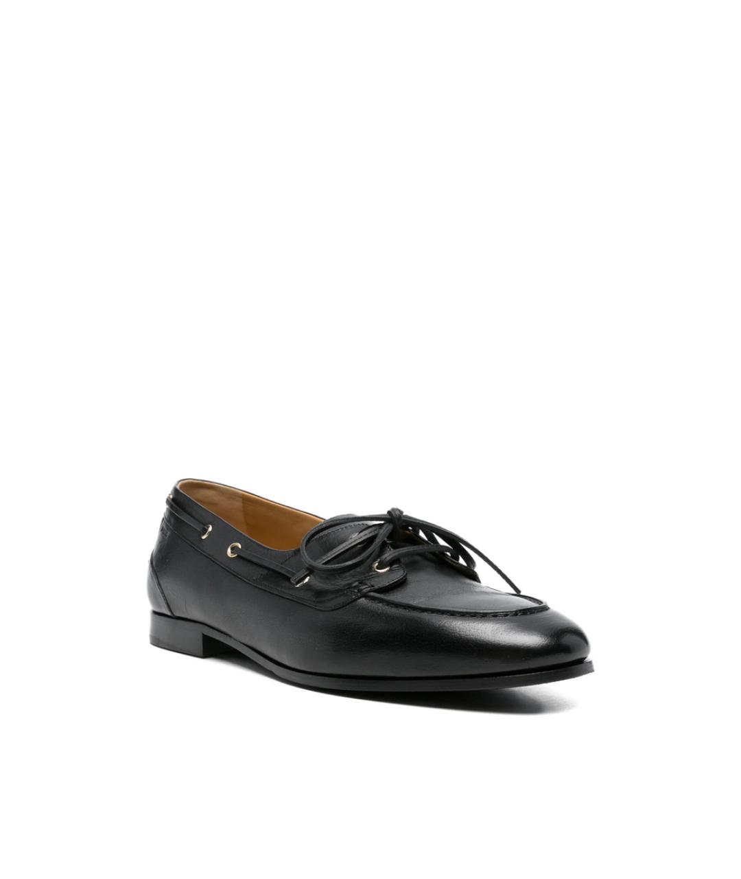 BALLY Черные кожаные лоферы, фото 3