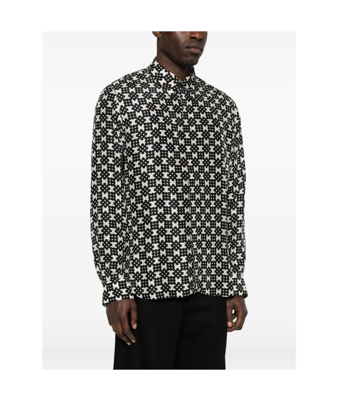 DRIES VAN NOTEN Черная шелковая кэжуал рубашка, фото 4