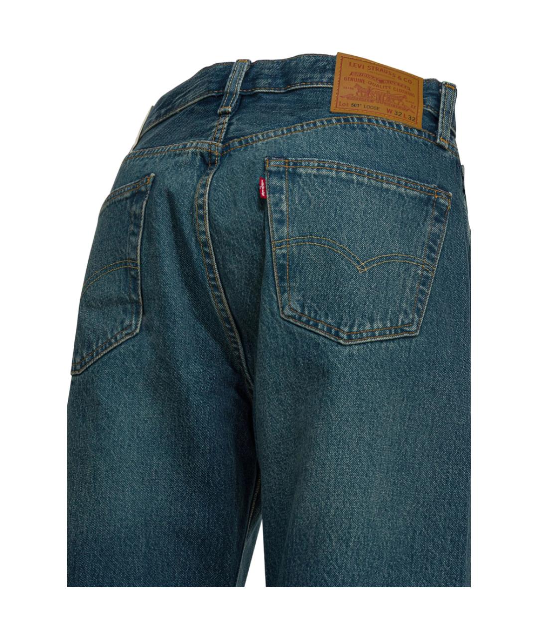LEVI'S Синие хлопковые джинсы скинни, фото 4
