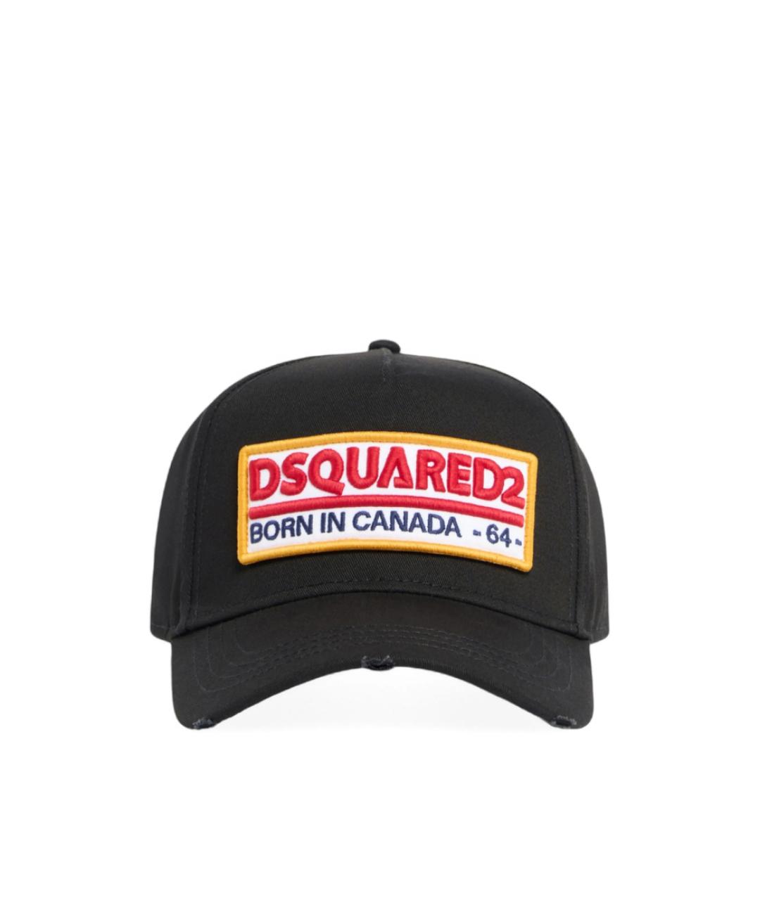 DSQUARED2 Черная синтетическая кепка/бейсболка, фото 1