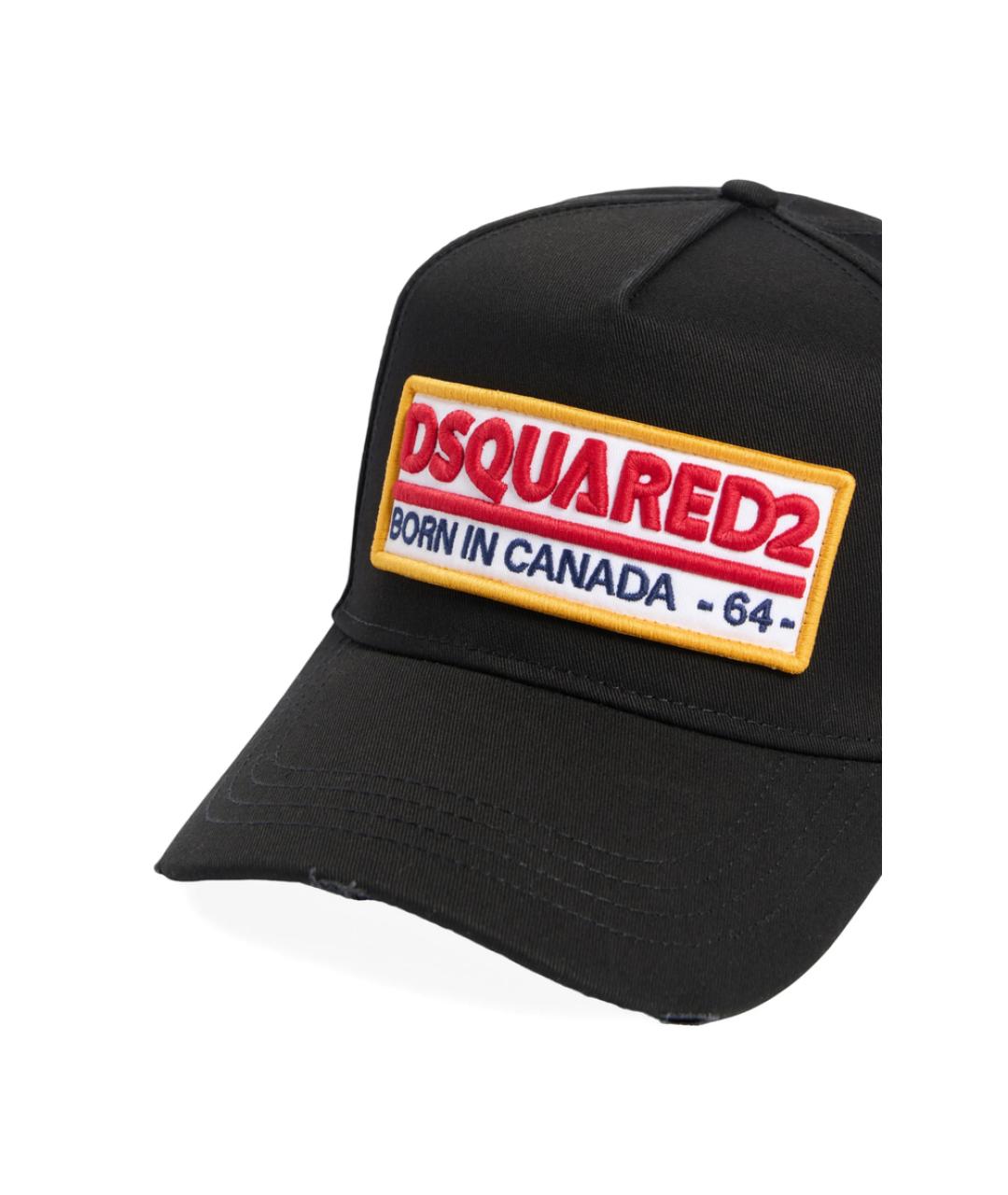 DSQUARED2 Черная синтетическая кепка/бейсболка, фото 2