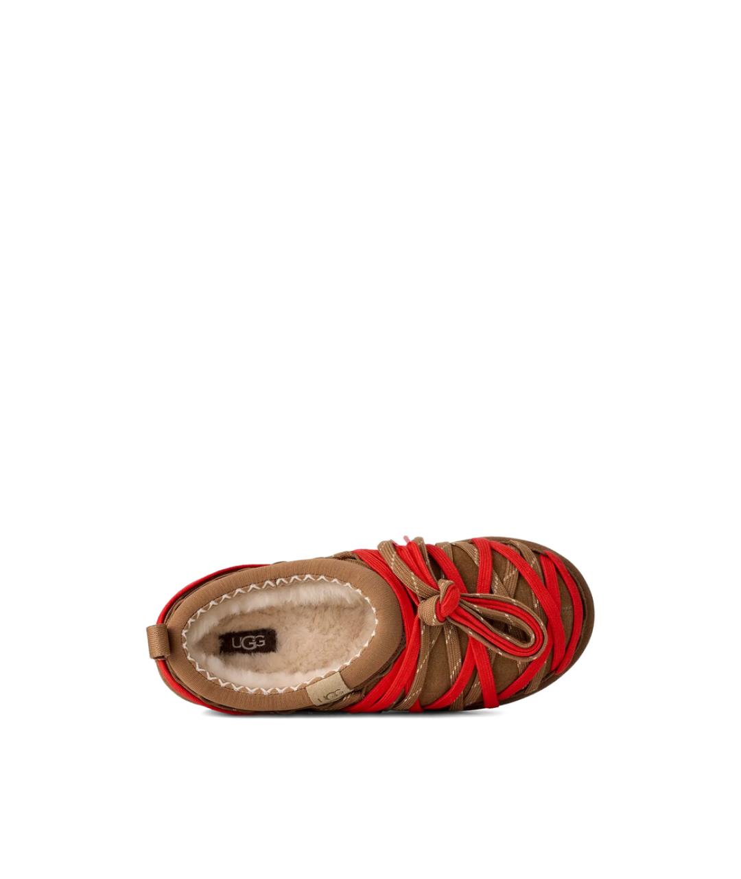 UGG Красные синтетические туфли, фото 4