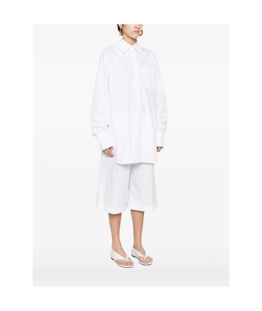 SPORTMAX Белая полиэстеровая рубашка, фото 2