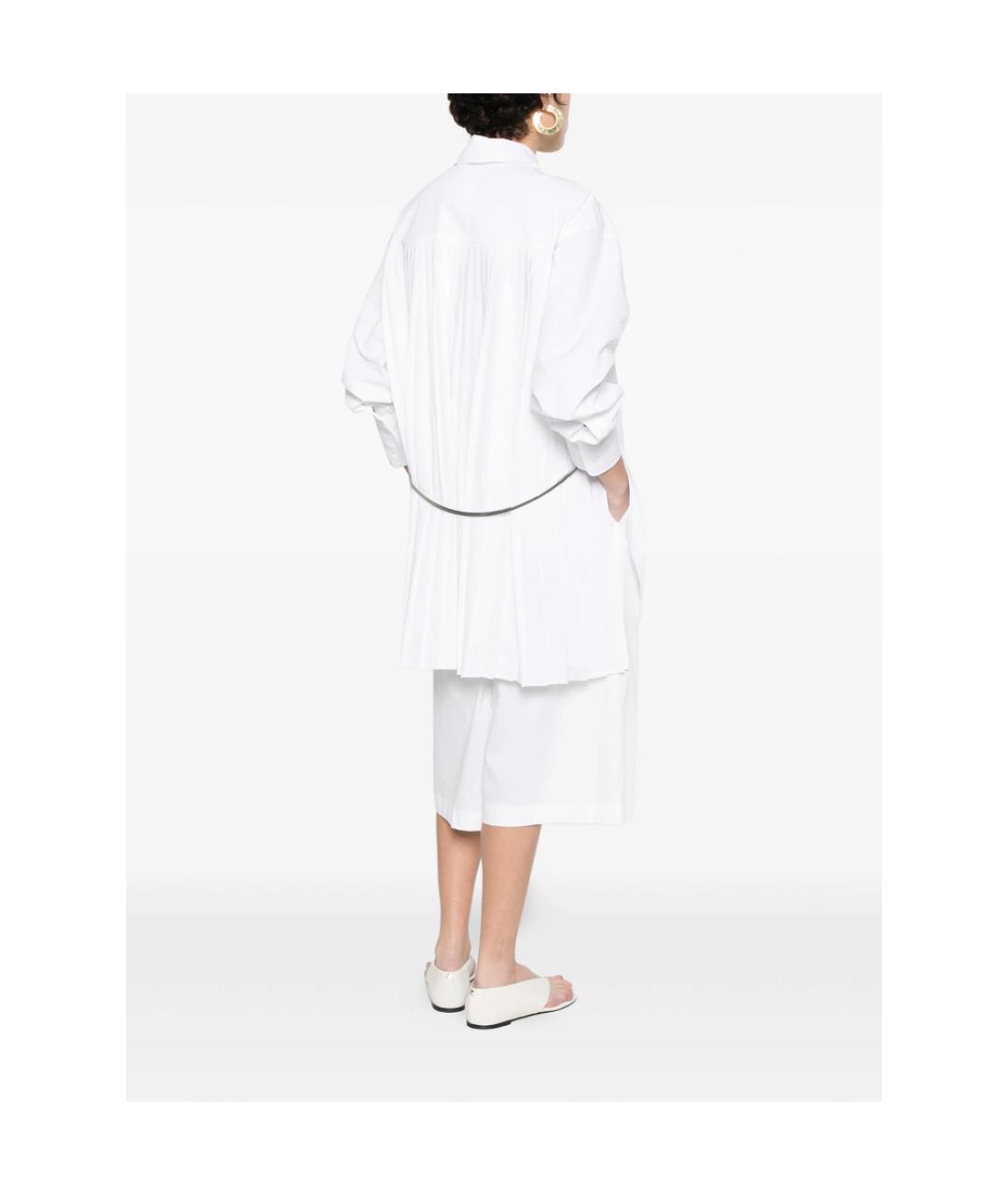 SPORTMAX Белая полиэстеровая рубашка, фото 5