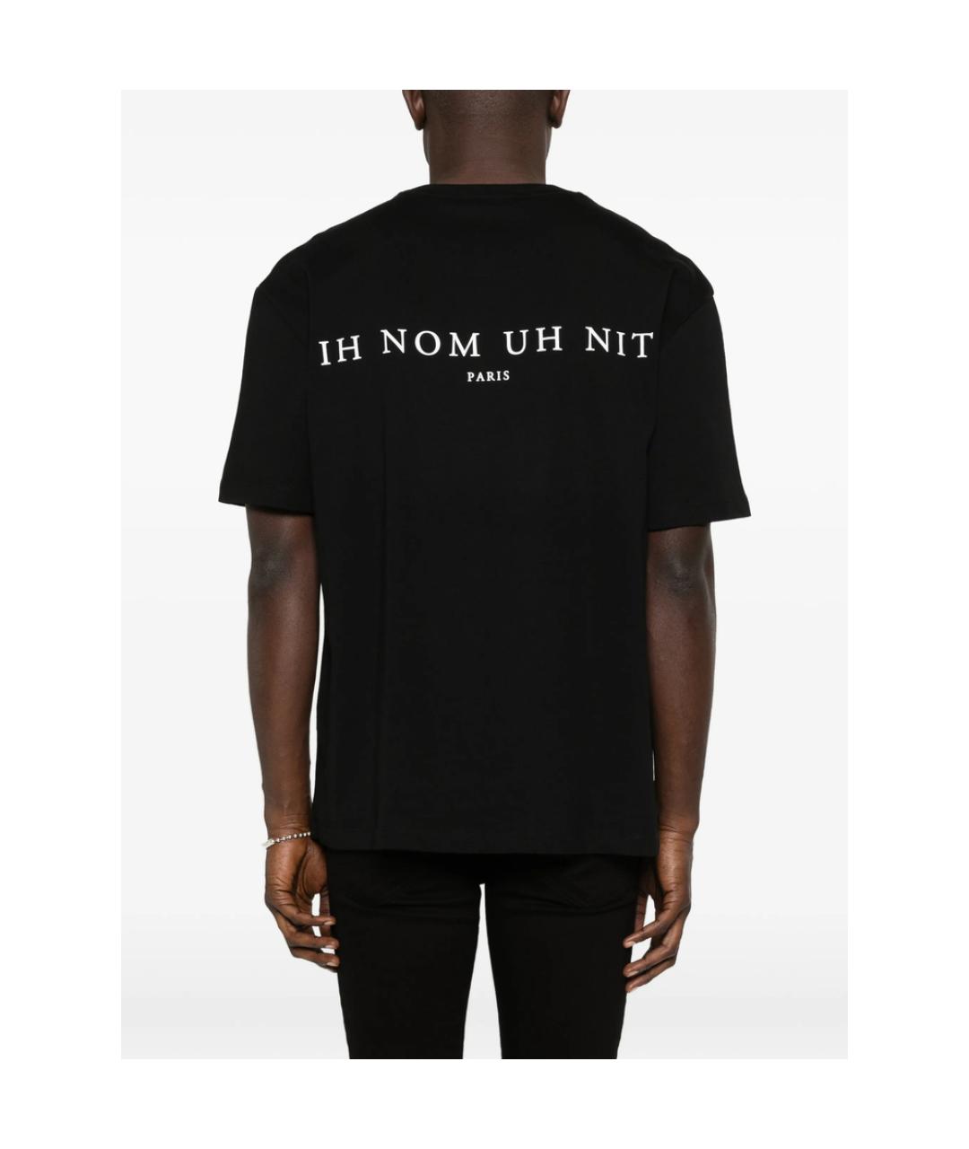 IH NOM UH NIT Черная хлопковая футболка, фото 4