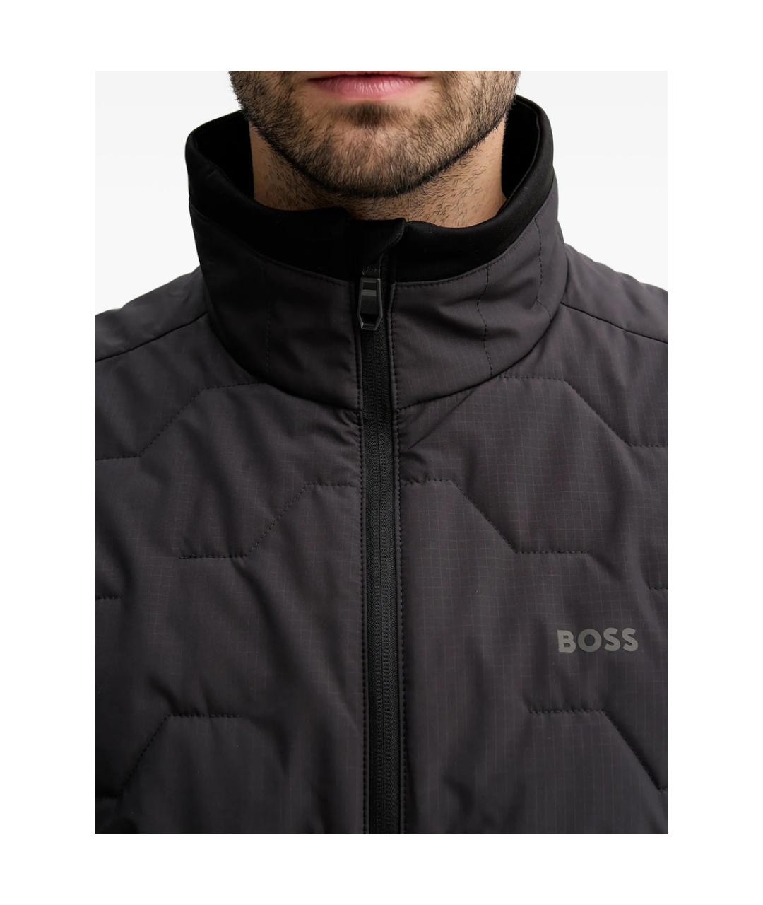 HUGO BOSS Черная полиэстеровая куртка, фото 2