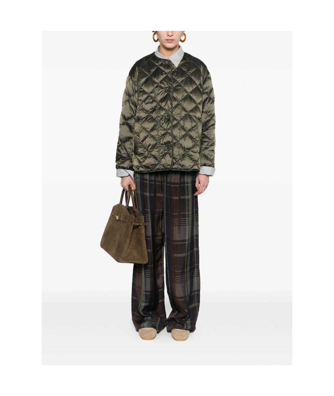 MAX MARA Зеленая полиамидовая куртка, фото 2