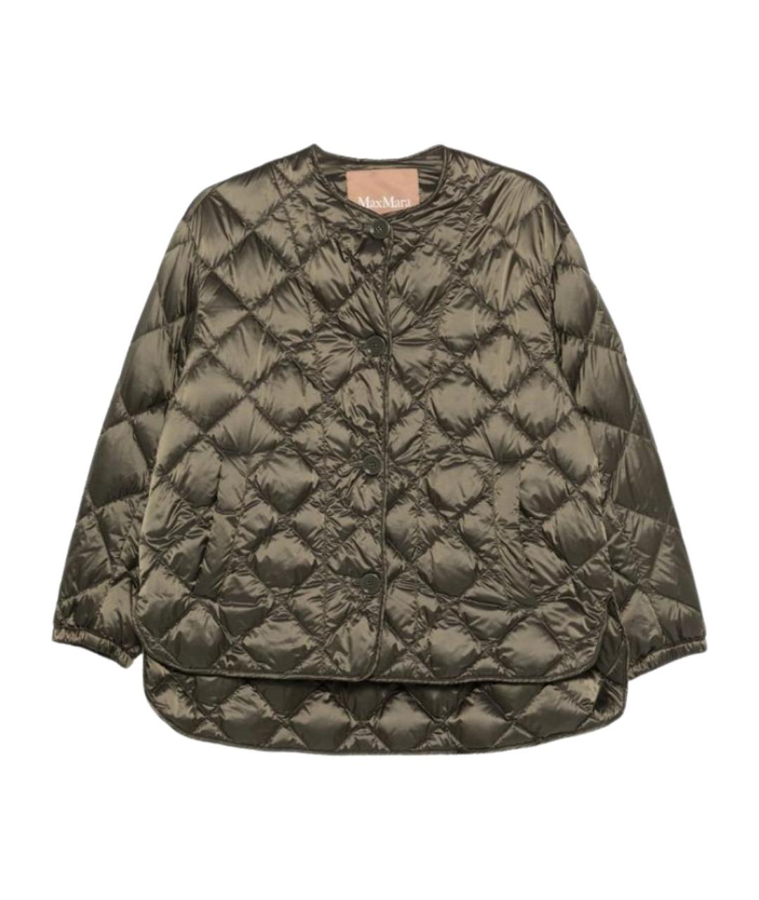 MAX MARA Зеленая полиамидовая куртка, фото 1