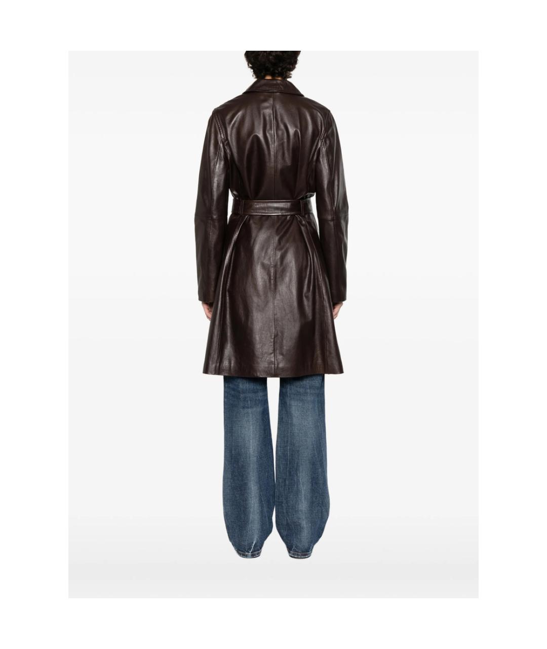 MAX MARA STUDIO Коричневое пальто, фото 5