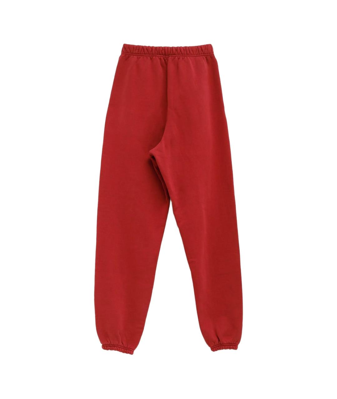 FEAR OF GOD ESSENTIALS Красные хлопковые повседневные брюки, фото 2