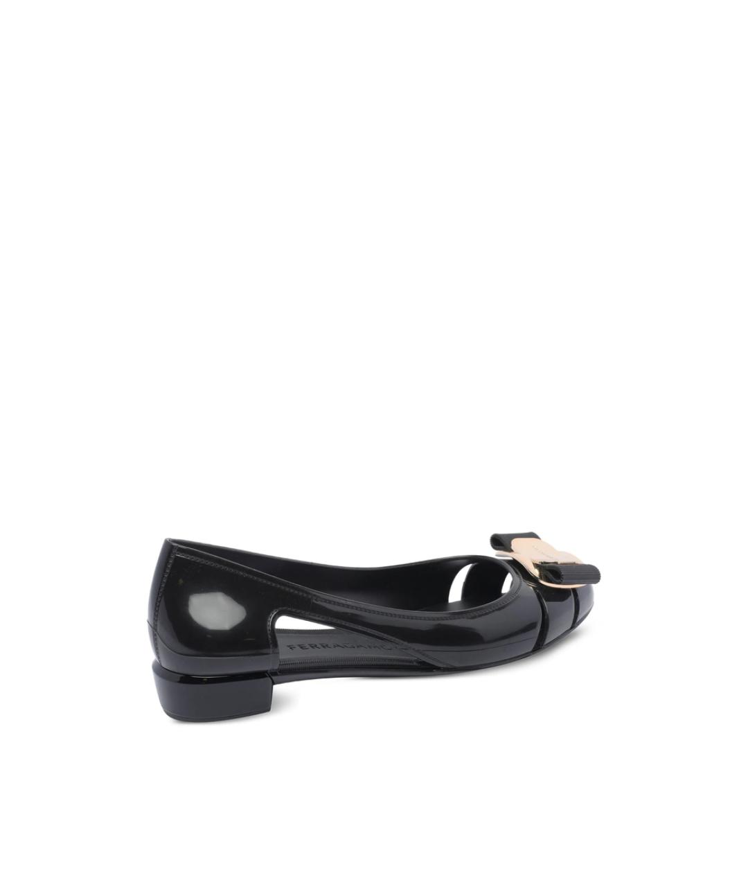 FERRAGAMO Черные балетки, фото 3