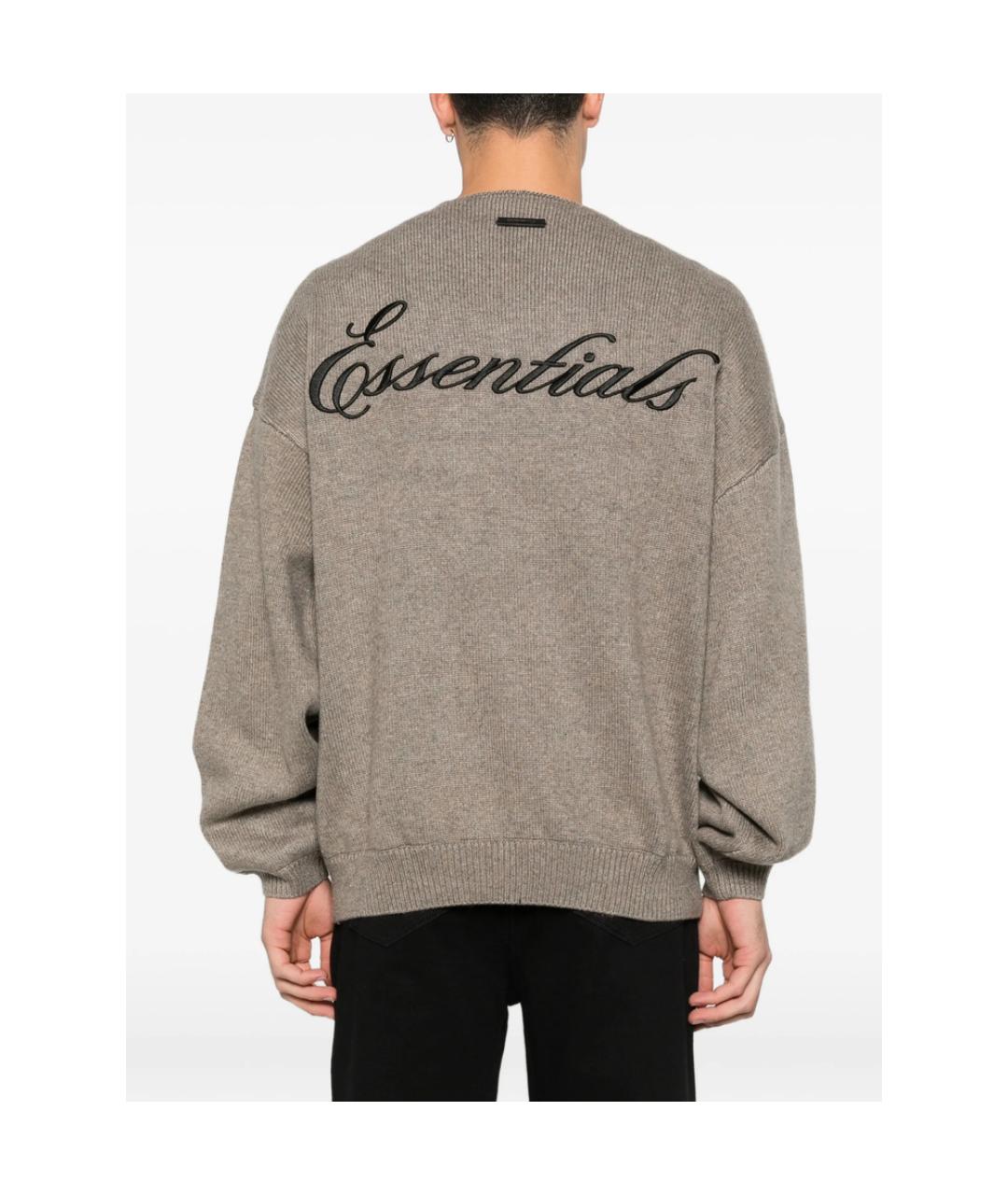 FEAR OF GOD ESSENTIALS Серый джемпер / свитер, фото 4