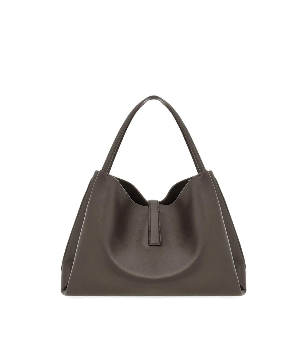 FERRAGAMO Коричневая кожаная сумка тоут, фото 6