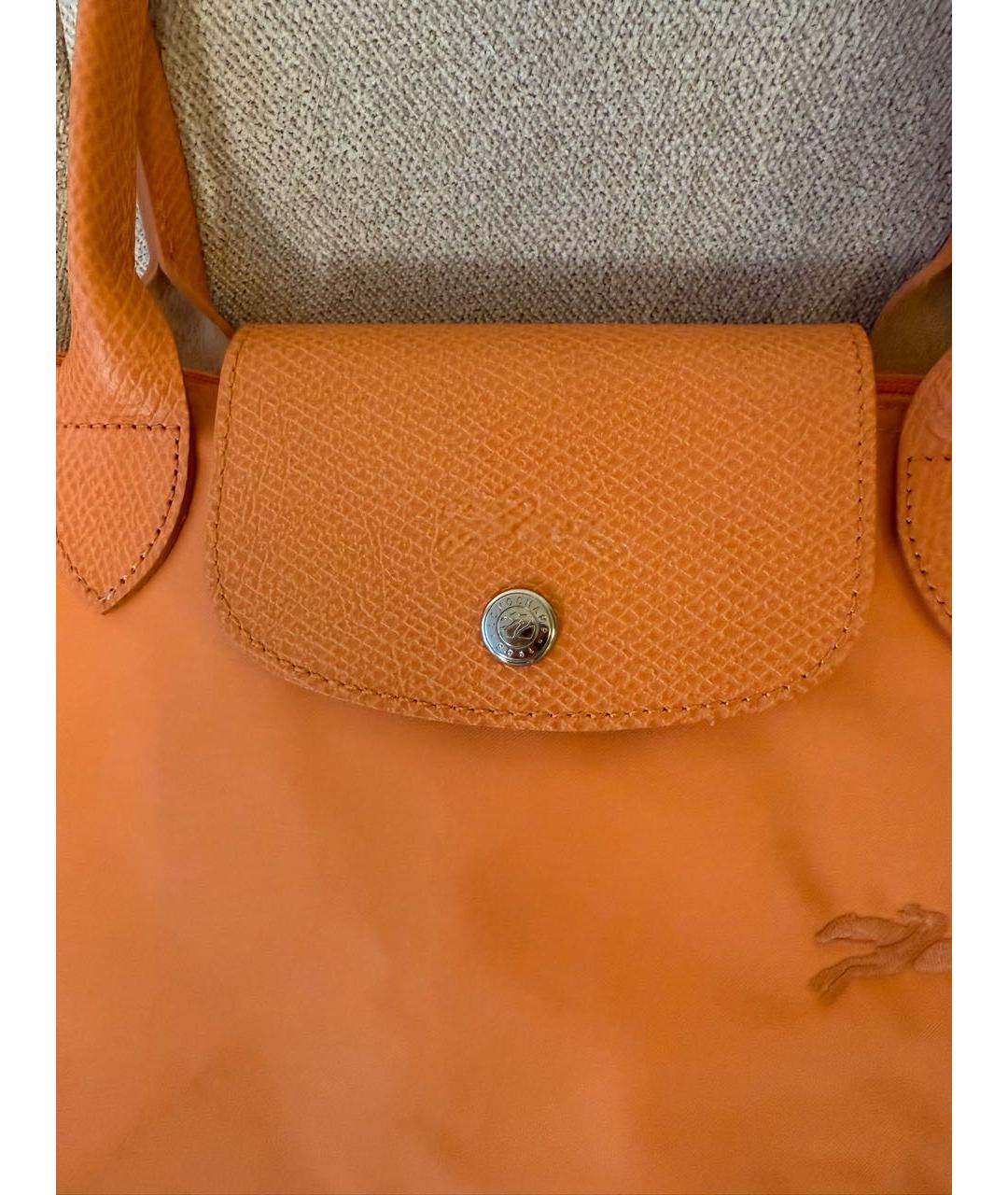 LONGCHAMP Оранжевая сумка тоут, фото 7