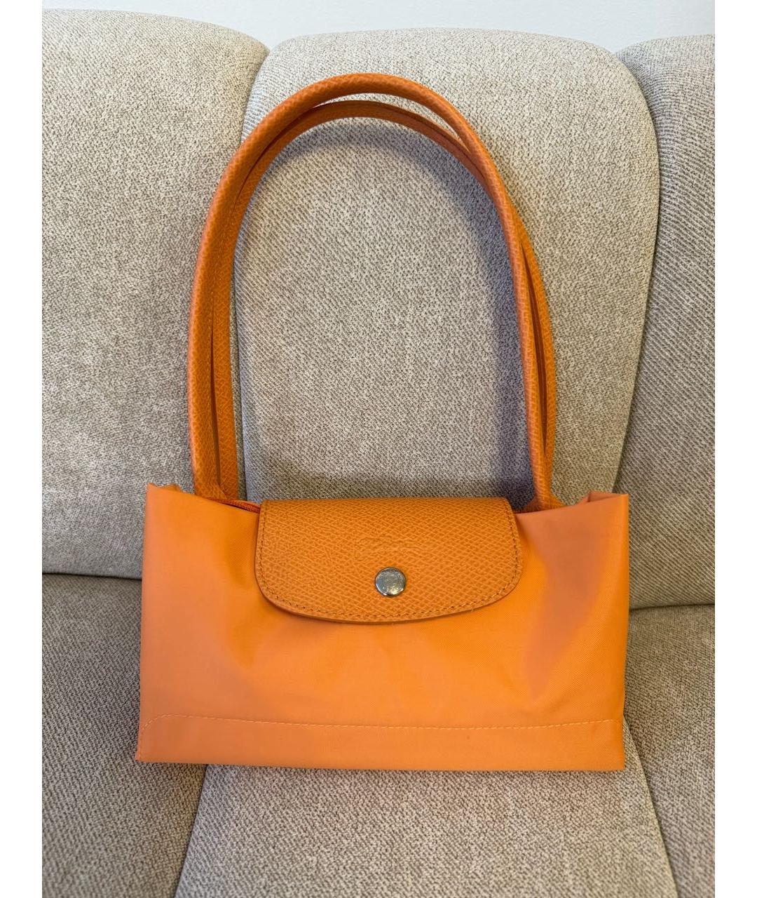 LONGCHAMP Оранжевая сумка тоут, фото 5