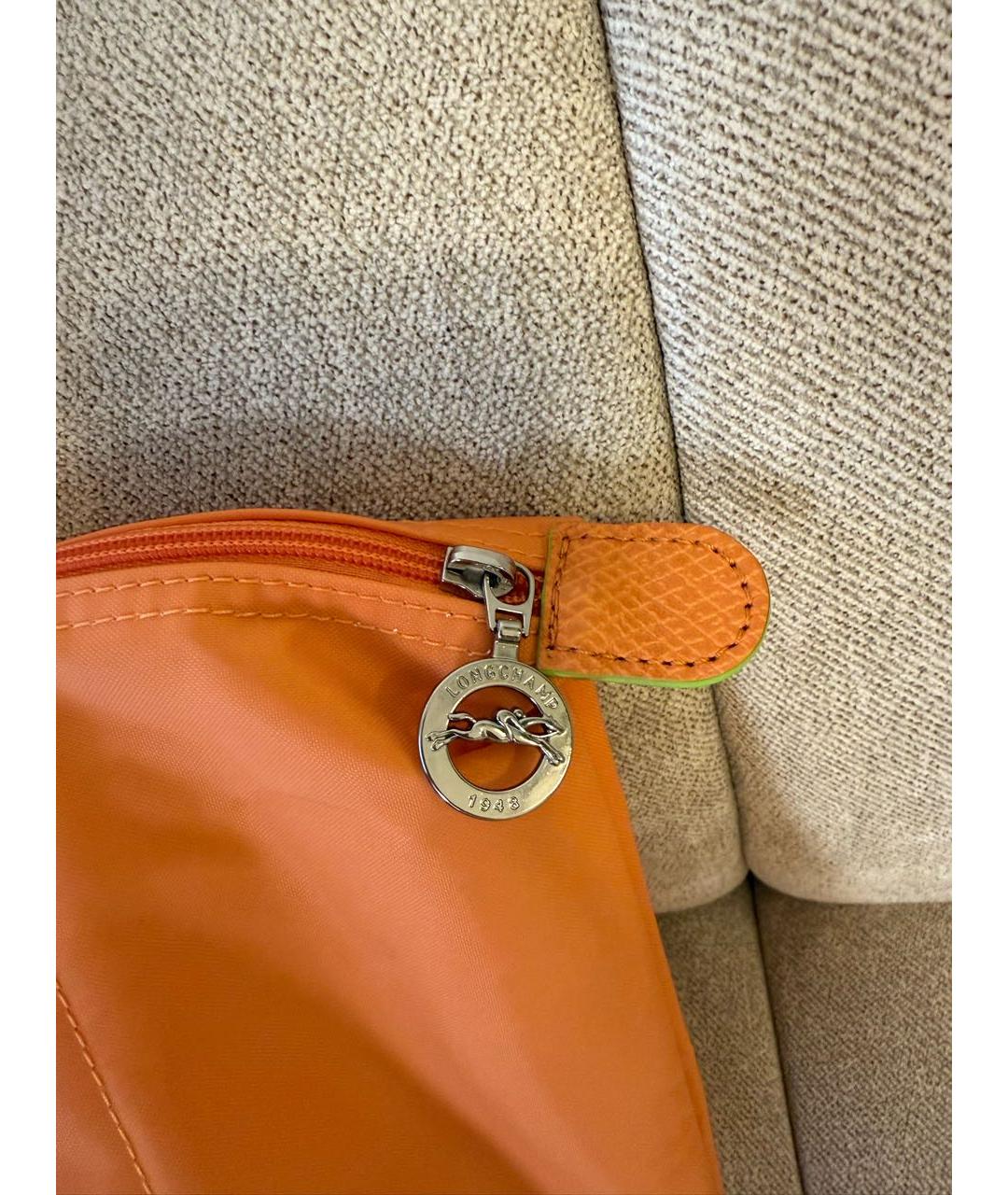 LONGCHAMP Оранжевая сумка тоут, фото 6