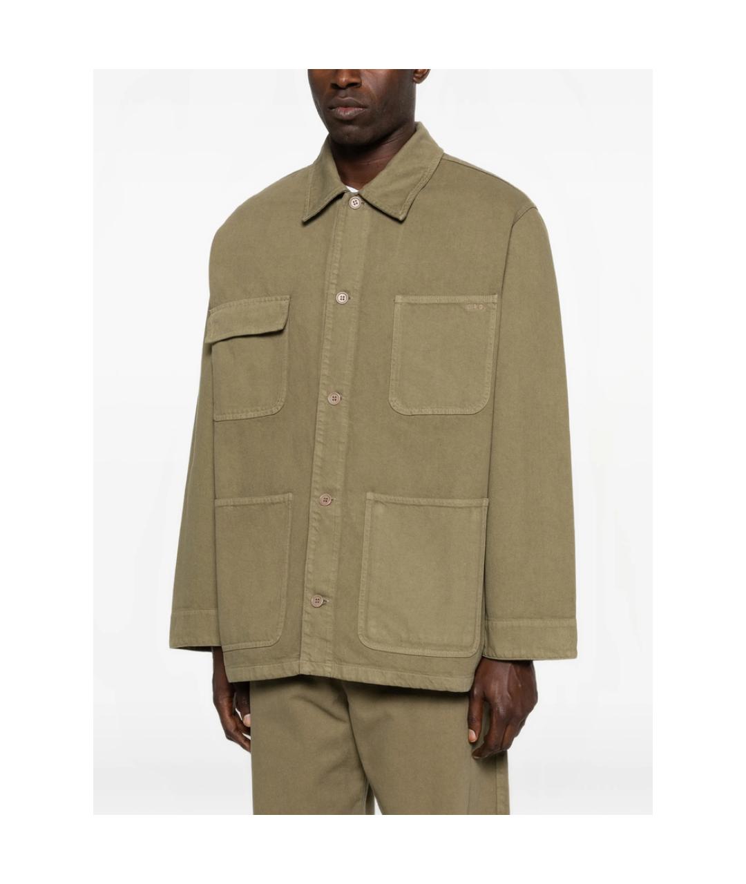 A.P.C. Зеленая хлопковая куртка, фото 4