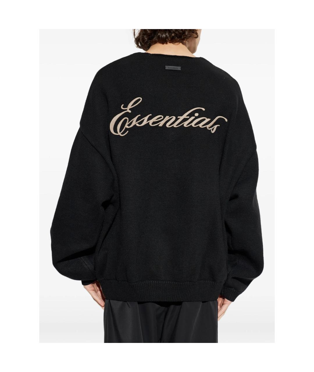 FEAR OF GOD ESSENTIALS Черный шерстяной джемпер / свитер, фото 4