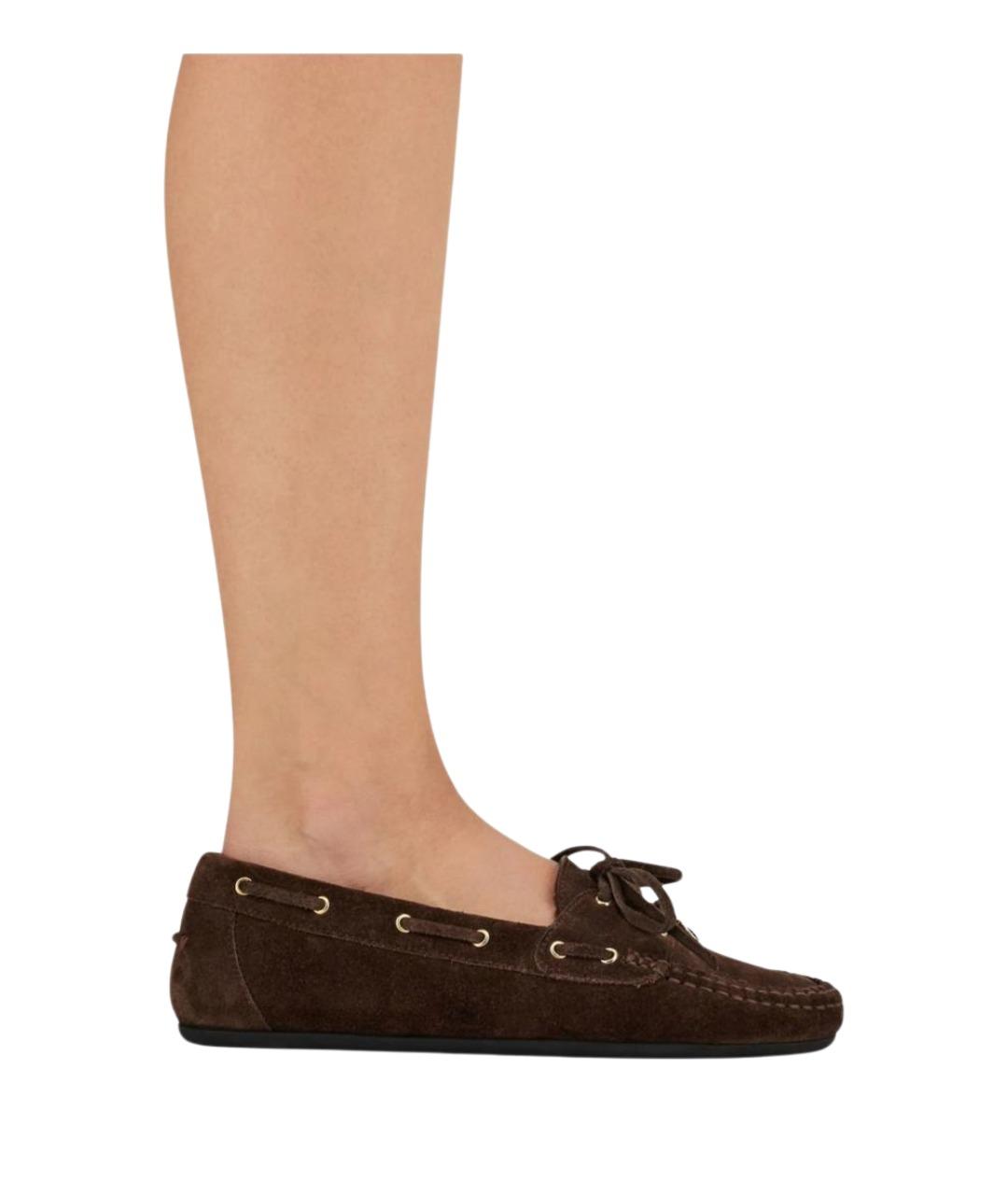FERRAGAMO Коричневые кожаные лоферы, фото 2