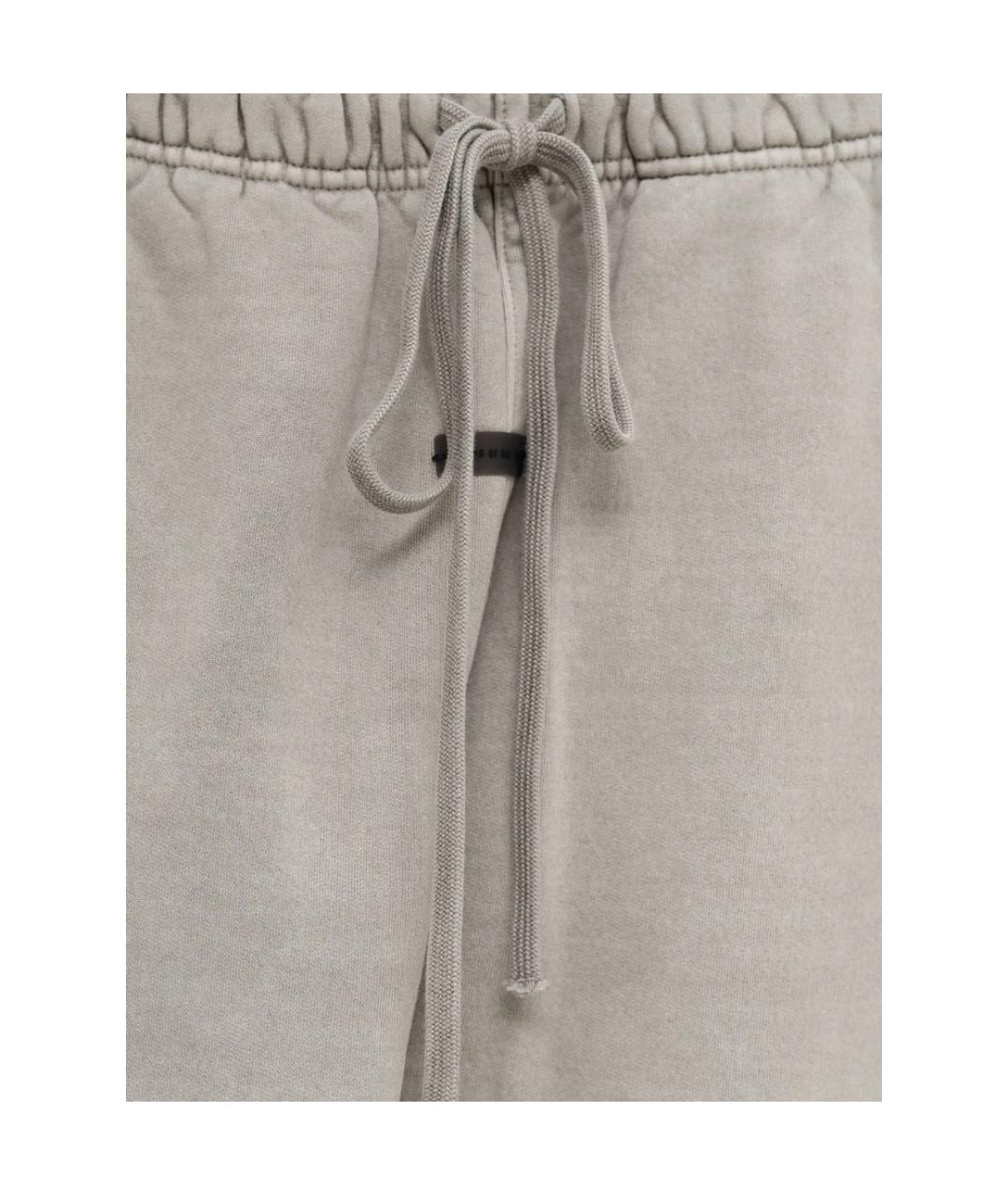 FEAR OF GOD ESSENTIALS Серые хлопковые повседневные брюки, фото 3