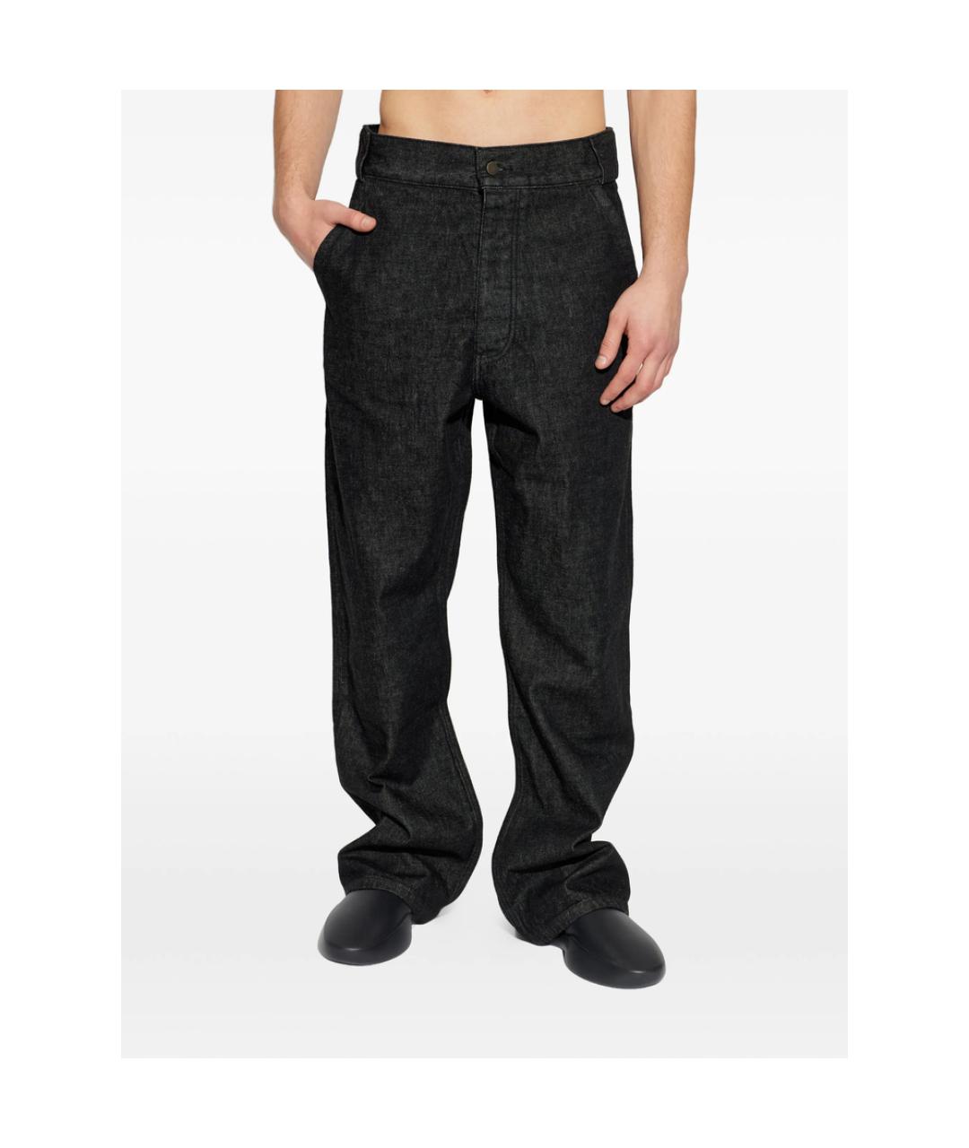 FEAR OF GOD ESSENTIALS Черные хлопковые прямые джинсы, фото 3