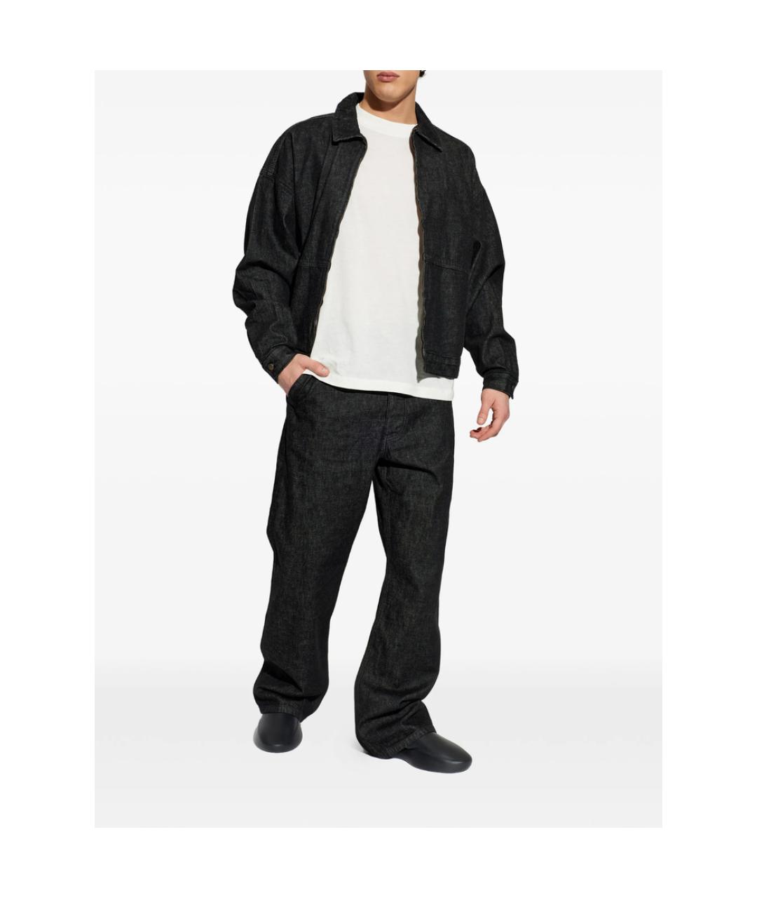 FEAR OF GOD ESSENTIALS Черные хлопковые прямые джинсы, фото 5