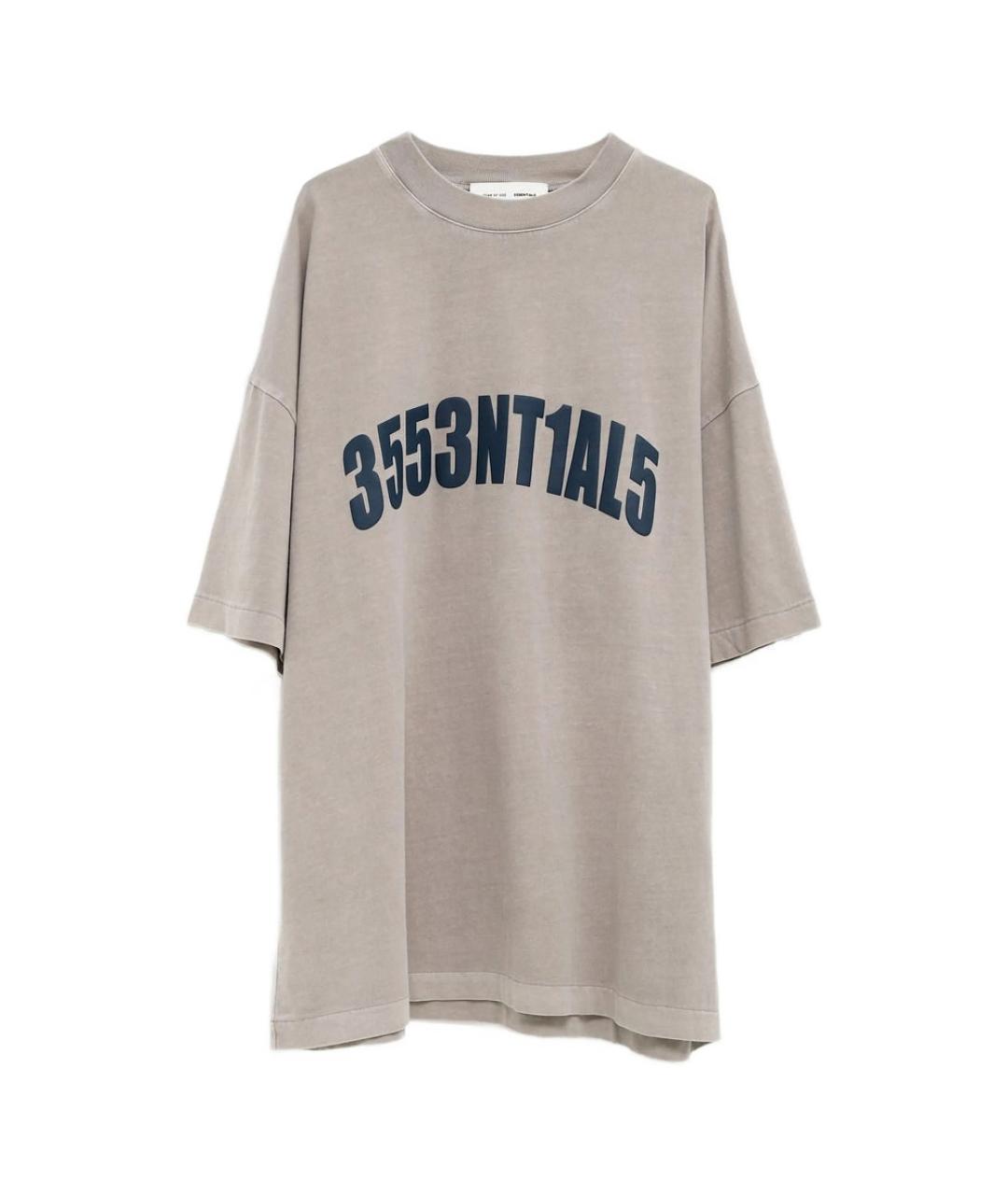 FEAR OF GOD ESSENTIALS Серая хлопковая футболка, фото 1