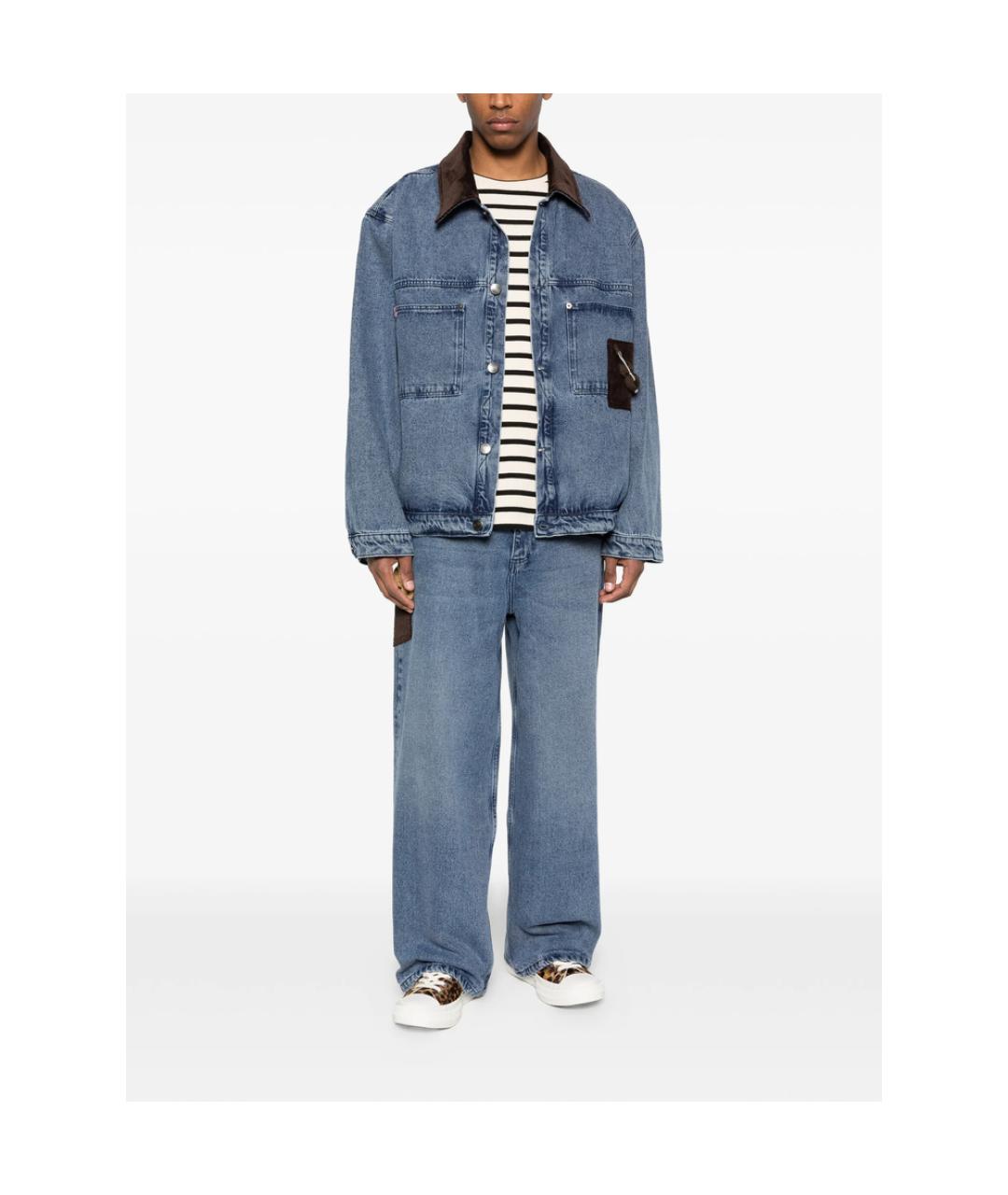 CHARLES JEFFREY LOVERBOY Синяя хлопковая куртка, фото 2
