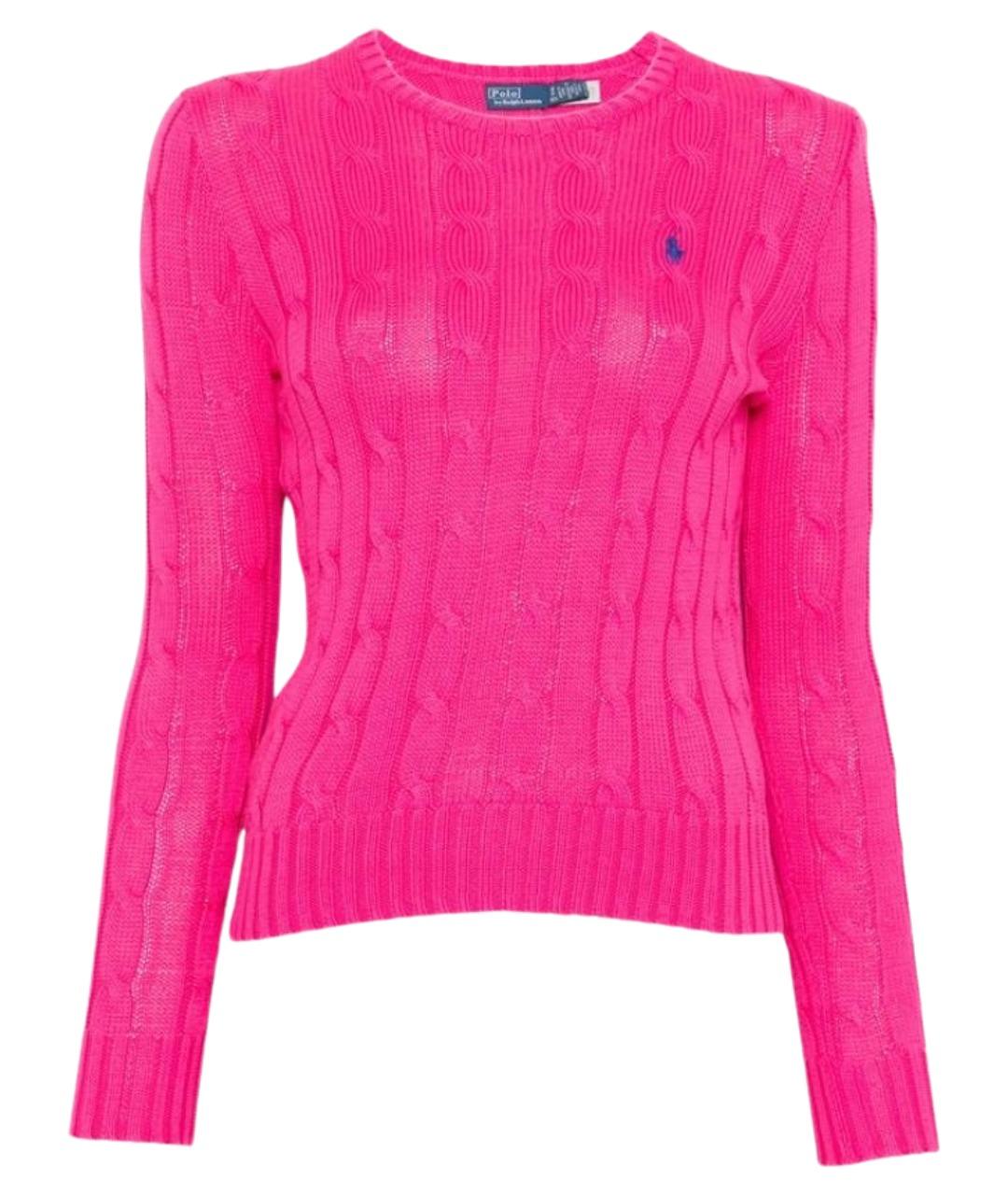 RALPH LAUREN Фуксия хлопковый джемпер / свитер, фото 1
