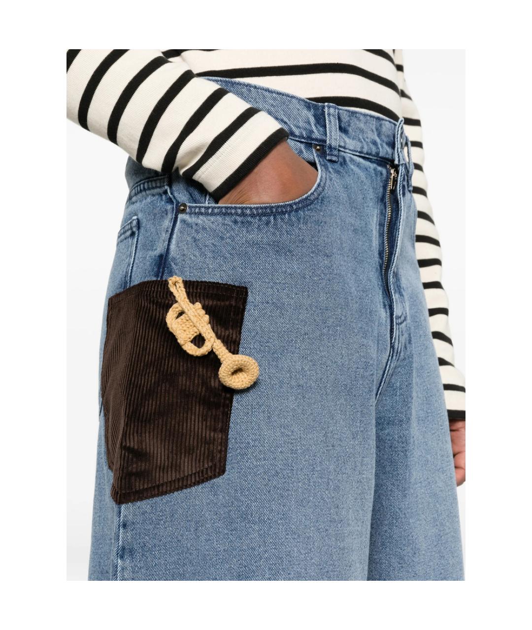 CHARLES JEFFREY LOVERBOY Синие хлопковые шорты, фото 5