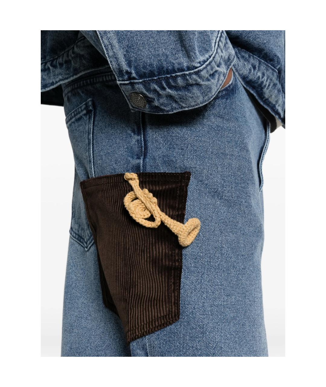 CHARLES JEFFREY LOVERBOY Синие хлопковые джинсы, фото 2