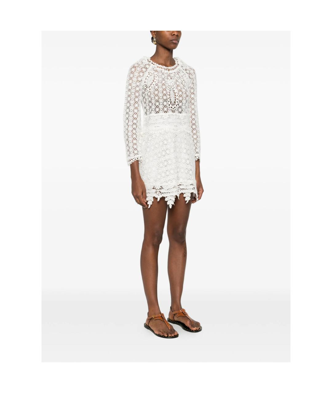 ISABEL MARANT Белое хлопковое повседневное платье, фото 4