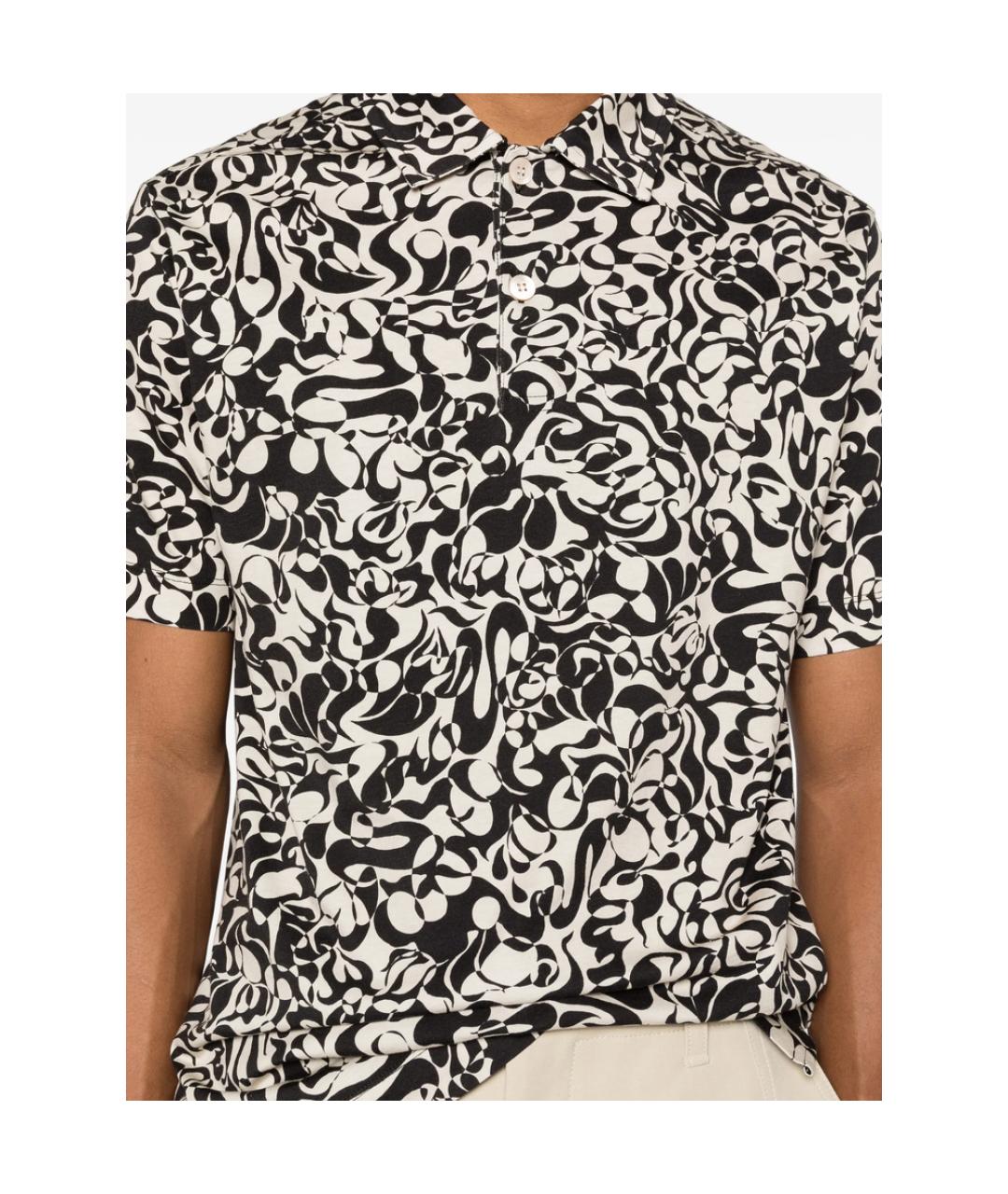 DRIES VAN NOTEN Мульти хлопковое поло с коротким рукавом, фото 3