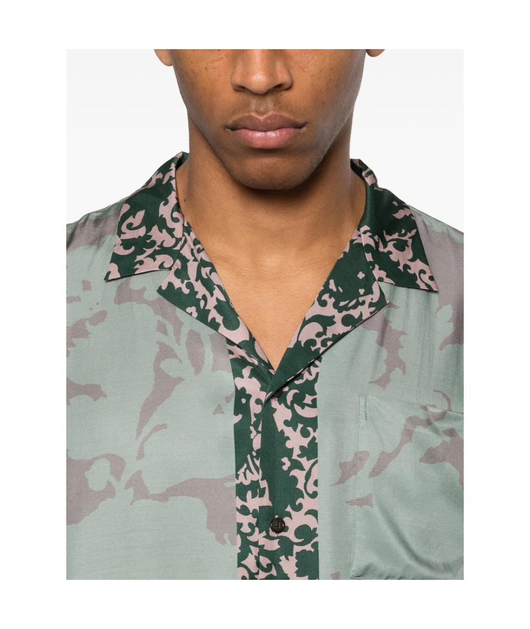 DRIES VAN NOTEN Зеленая классическая рубашка, фото 3