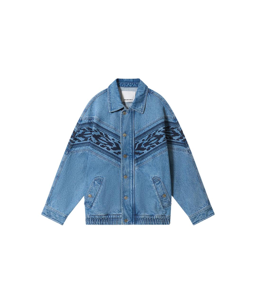 ISABEL MARANT Голубая хлопковая куртка, фото 1