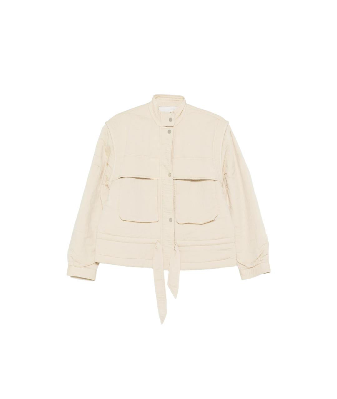 ISABEL MARANT ETOILE Белая хлопко-эластановая куртка, фото 1