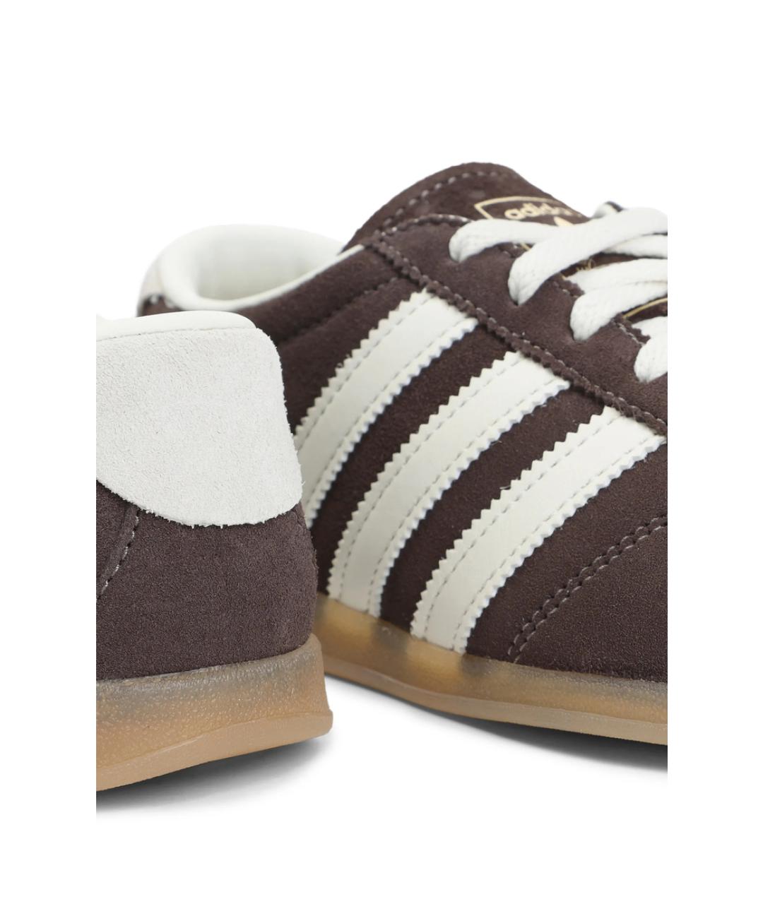 ADIDAS Коричневые замшевые кроссовки, фото 4
