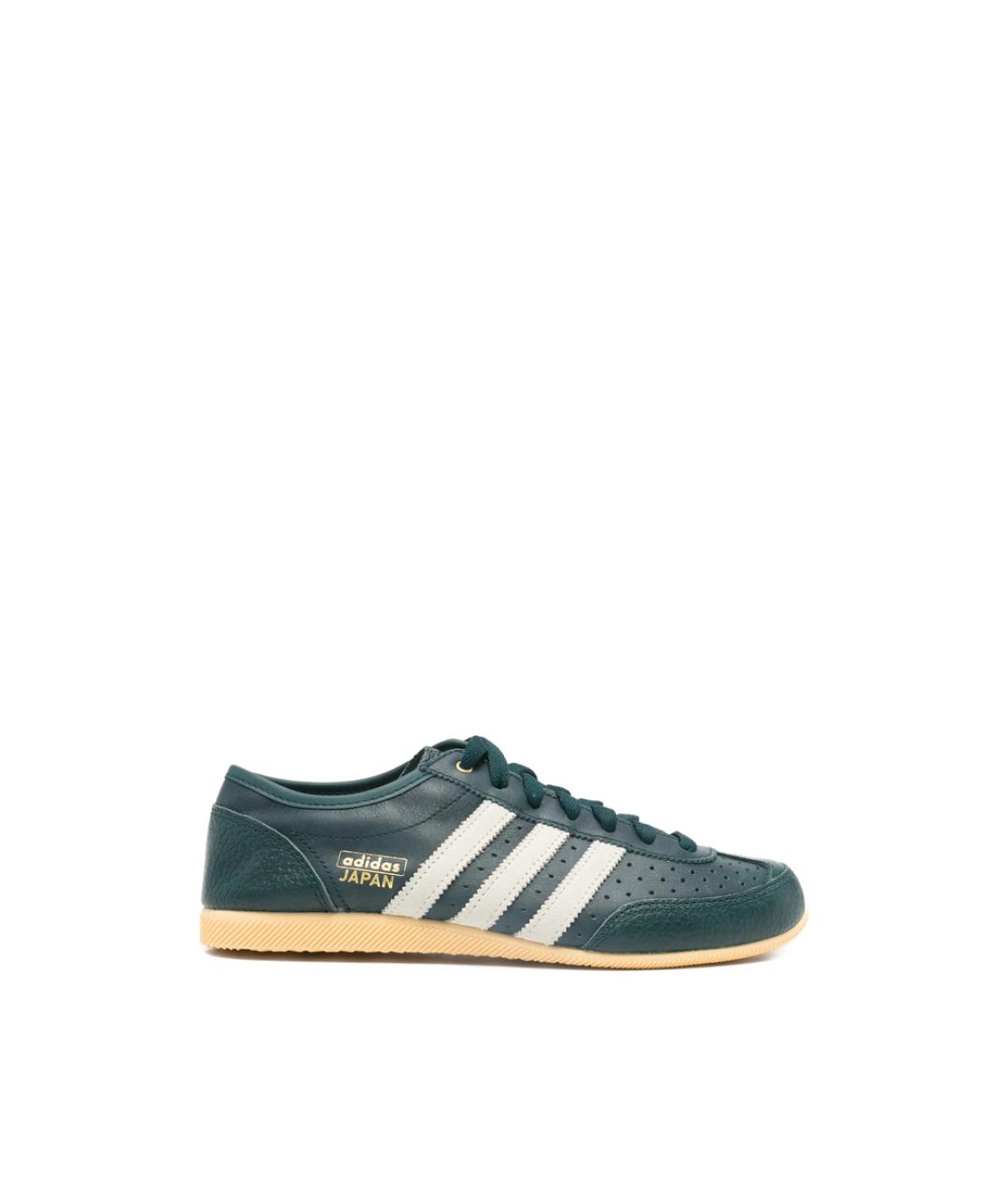 ADIDAS Зеленые кожаные кроссовки, фото 1