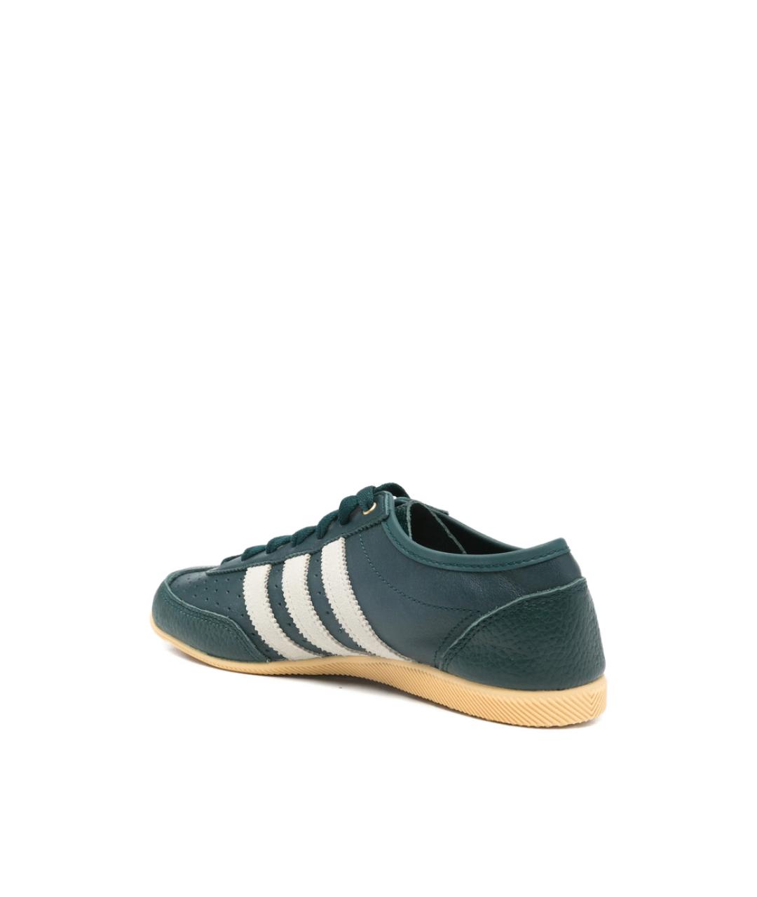 ADIDAS Зеленые кожаные кроссовки, фото 3