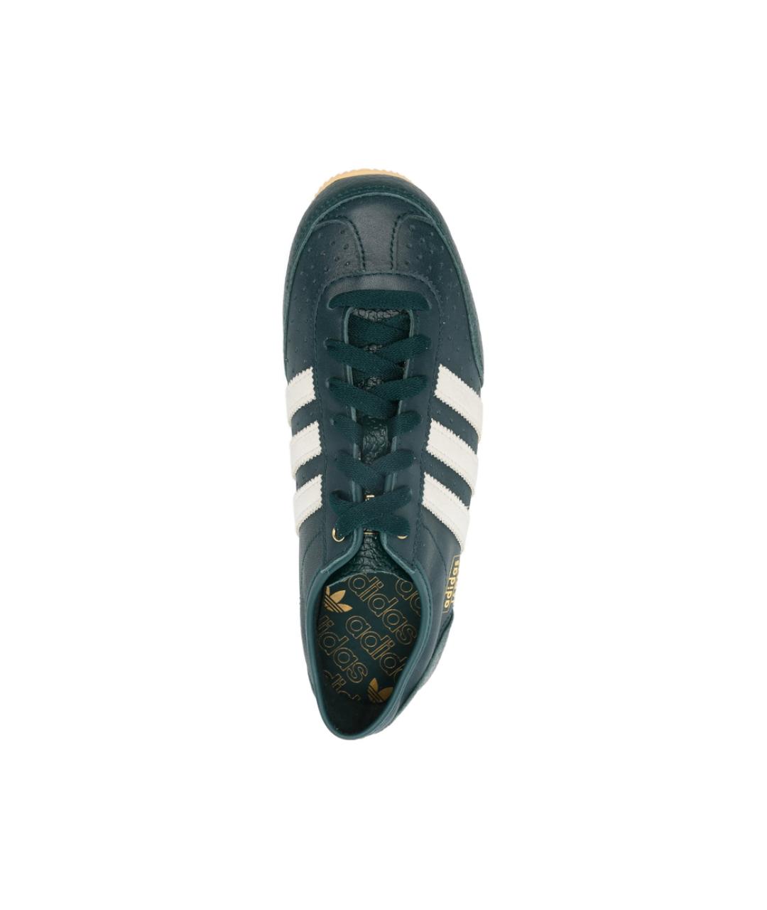 ADIDAS Зеленые кожаные кроссовки, фото 4