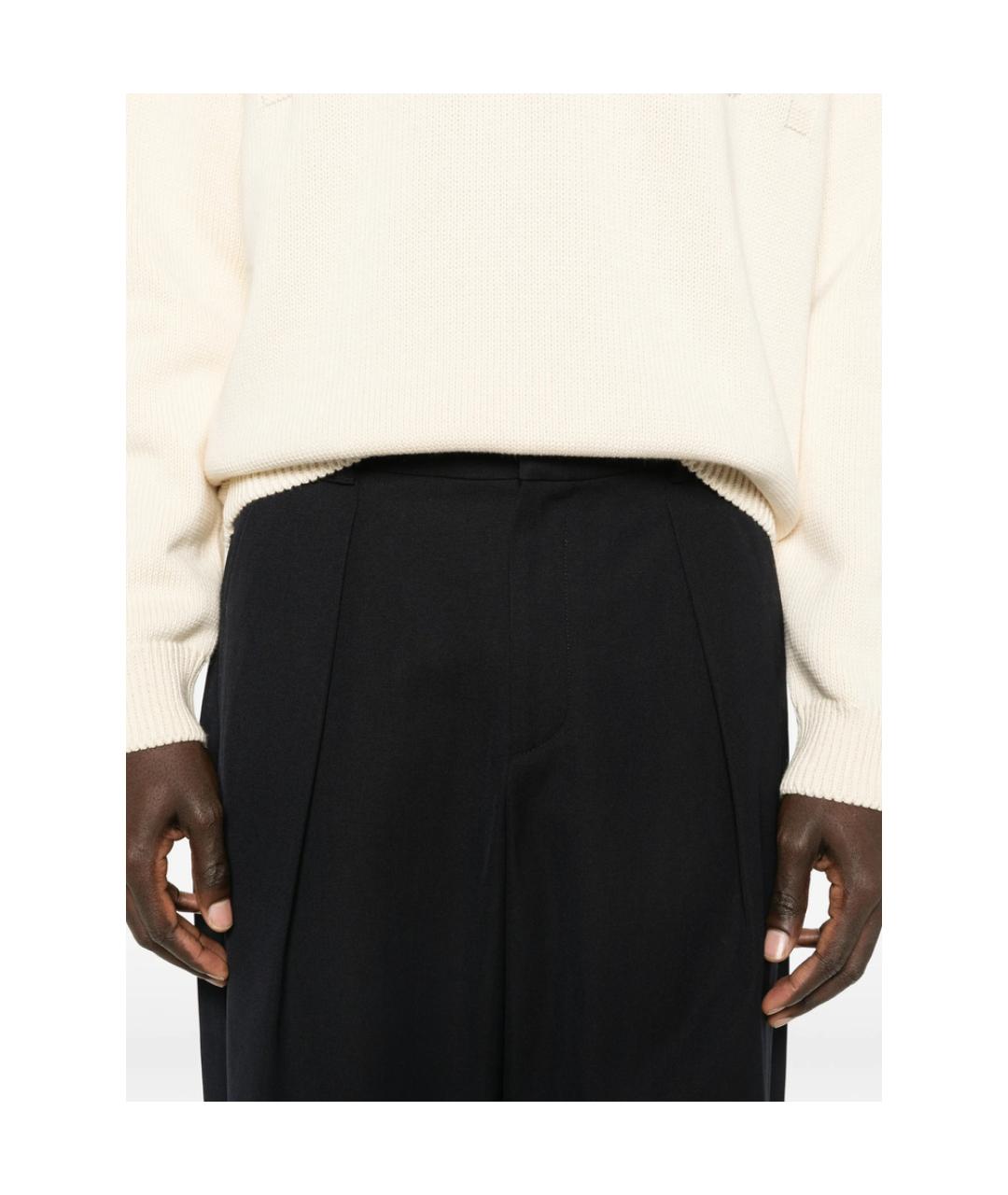 A.P.C. Синие полиэстеровые повседневные брюки, фото 4