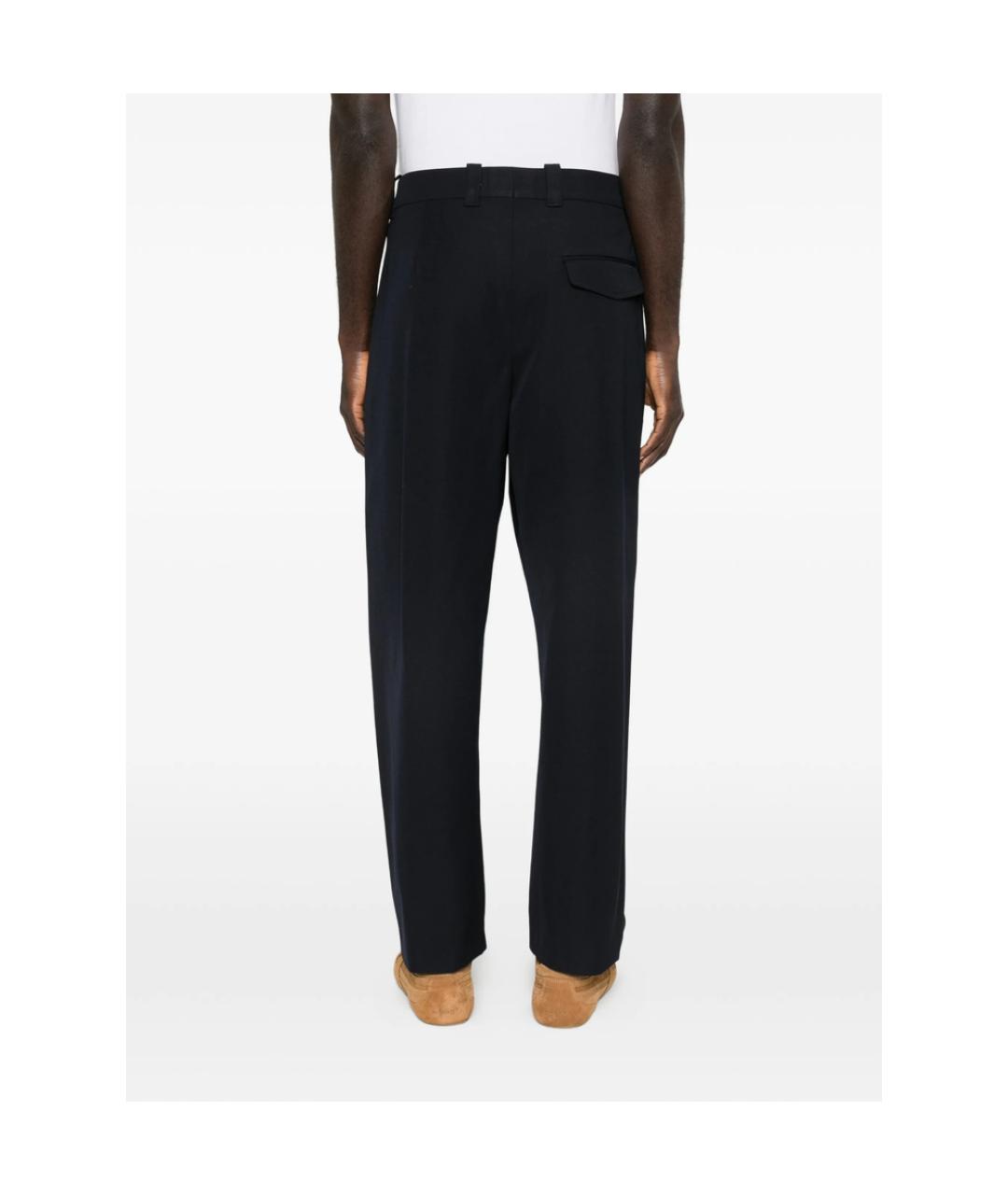 A.P.C. Синие полиэстеровые повседневные брюки, фото 5