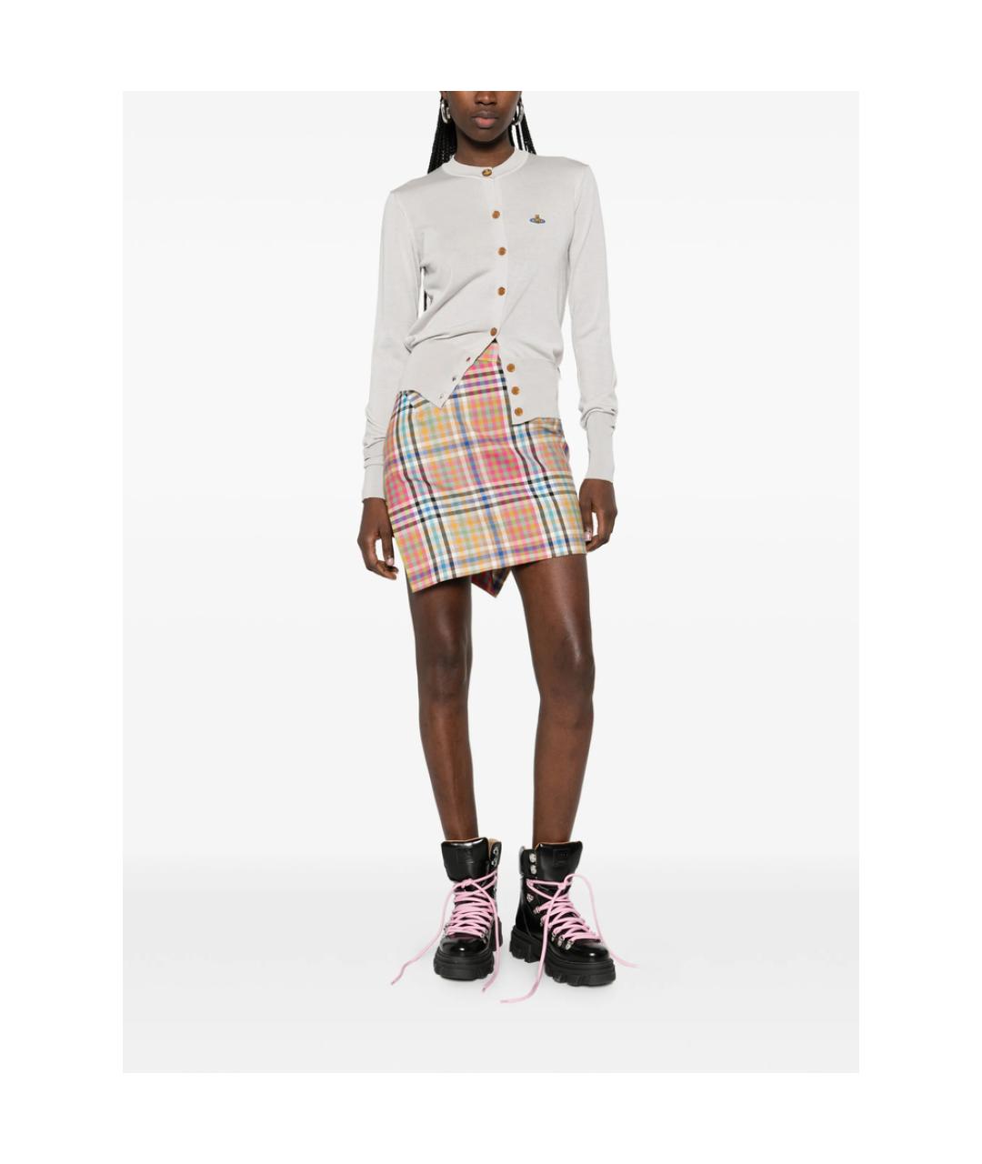 VIVIENNE WESTWOOD Серый шерстяной кардиган, фото 5