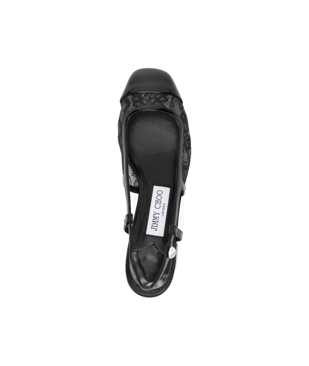 JIMMY CHOO Черные текстильные туфли, фото 4