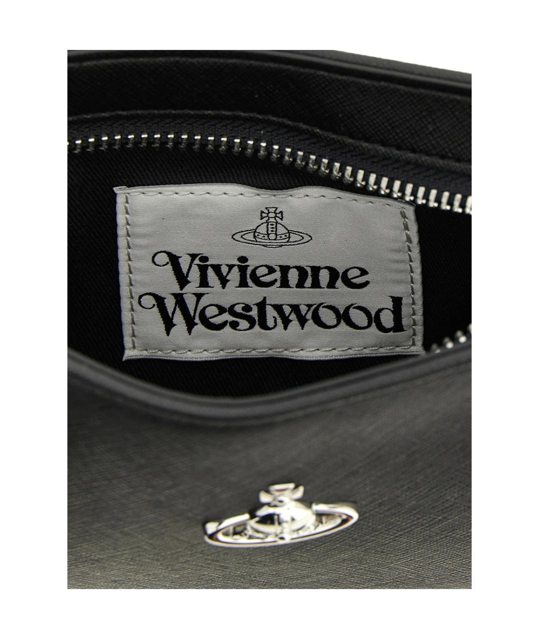 VIVIENNE WESTWOOD Черная хлопковая сумка через плечо, фото 2