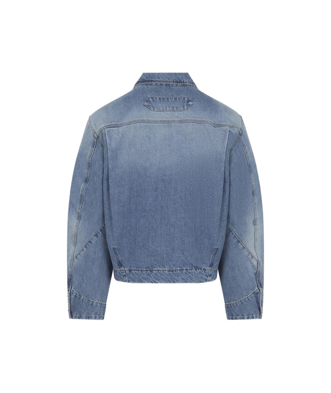 JACQUEMUS Голубая полиэстеровая куртка, фото 2