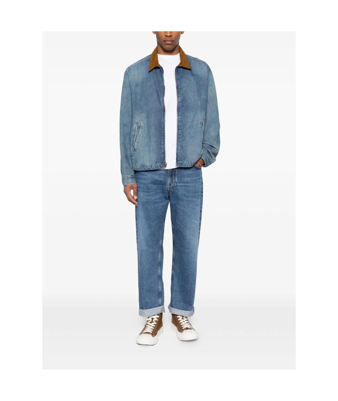 LEVI'S Синяя хлопковая куртка, фото 2