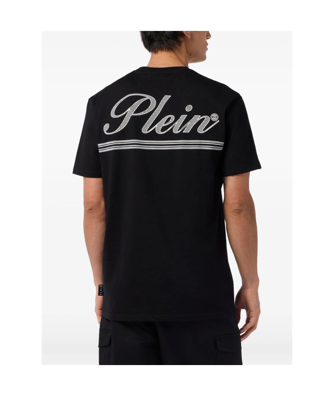 PHILIPP PLEIN Черная хлопковая футболка, фото 3