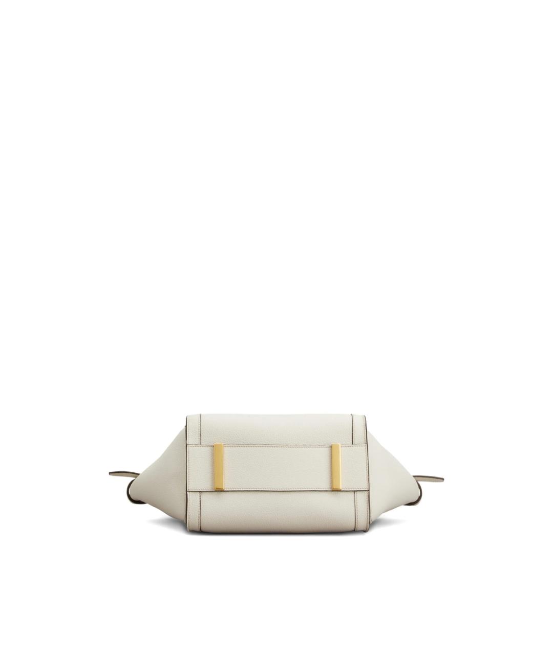 TOD'S Белая кожаная сумка тоут, фото 2